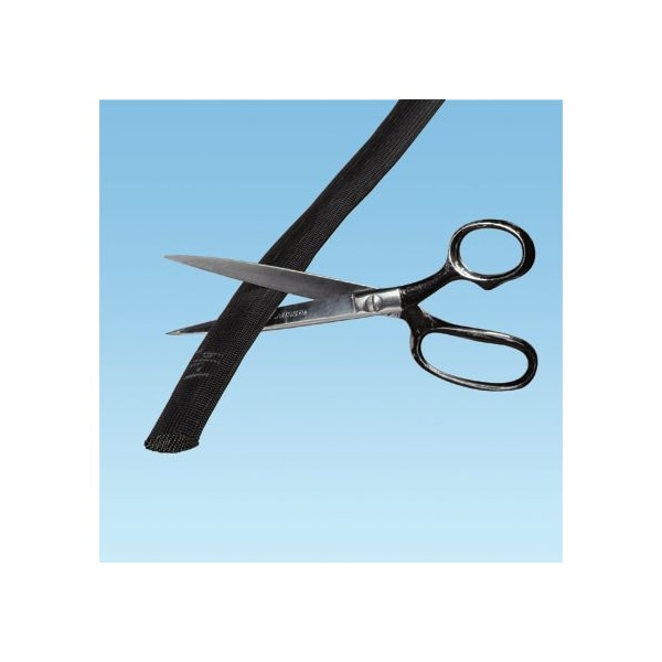 Panduit Braided Cable Sleeve, 0.12 in Inside Dia., 1/4 in Max Bundle Dia., 200 ft, Black SE12PSC-TR0 - main